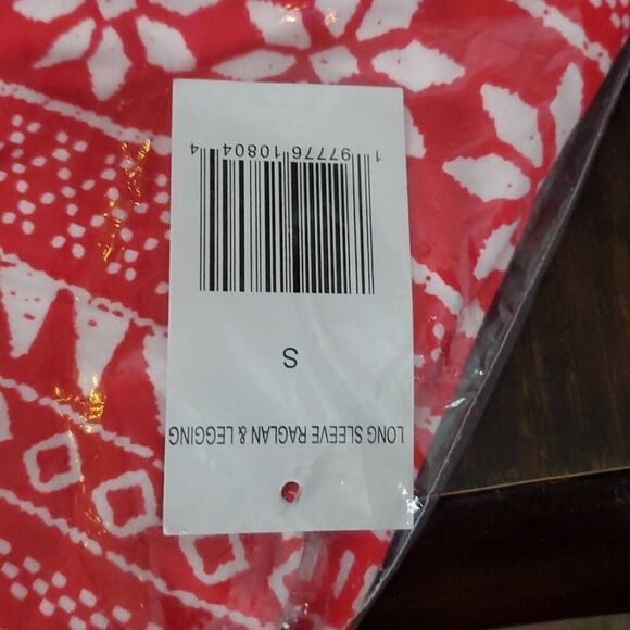 NWT JACLYN RED FAIR ISLE HOLIDAY 2 PIECE PAJAMA SET - Picture 6 of 7